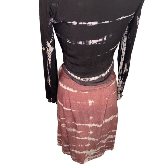 J. GEE Women's Dress Size Small Muli Color Long Sleeve Tie Waist - Picture 12 of 15